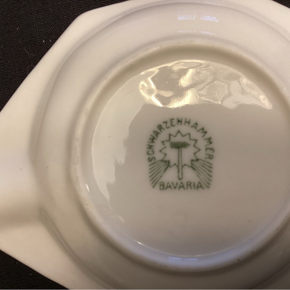 Antique Schwarzenhammer Bavaria set of tray, ashtrays & match holder 1910-1023 - Picture 6 of 11